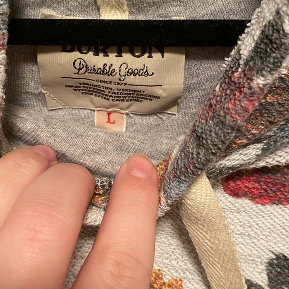 Floral Terry Hoodie - Picture 2 of 4